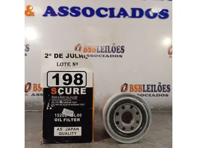 LOTE 198 - 01 FILTRO DE ÓLEO DA NISSAN. (NO ESTADO, LEILÃO NÃO TEM GARANTIA E NEM DEVOLUÇÃO, SUJEITO A POSSÍVEIS AVARIAS VISÍVEIS/OCULTAS E/OU AUSÊNCIA DE COMPONENTES).