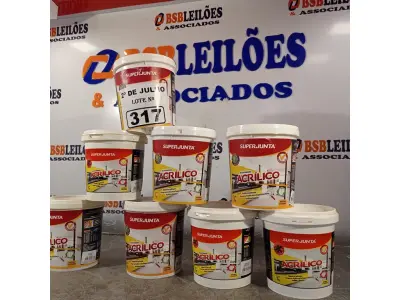 LOTE 317 - 10 KG DE REJUNTAMENTO ACRÍLICO SUPER JUNTA. (NO ESTADO, LEILÃO NÃO TEM GARANTIA E NEM DEVOLUÇÃO, SUJEITO A POSSÍVEIS AVARIAS VISÍVEIS/OCULTAS E/OU AUSÊNCIA DE COMPONENTES).