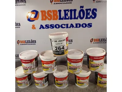 LOTE 264 - 10 KG DE REJUNTAMENTO ACRÍLICO SUPER JUNTA. (NO ESTADO, LEILÃO NÃO TEM GARANTIA E NEM DEVOLUÇÃO, SUJEITO A POSSÍVEIS AVARIAS VISÍVEIS/OCULTAS E/OU AUSÊNCIA DE COMPONENTES).