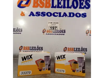 LOTE 197 - 02 FILTROS DE DIESEL WIX. (NO ESTADO, LEILÃO NÃO TEM GARANTIA E NEM DEVOLUÇÃO, SUJEITO A POSSÍVEIS AVARIAS VISÍVEIS/OCULTAS E/OU AUSÊNCIA DE COMPONENTES).
