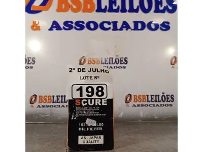 LOTE 198 - 01 FILTRO DE ÓLEO DA NISSAN. (NO ESTADO, LEILÃO NÃO TEM GARANTIA E NEM DEVOLUÇÃO, SUJEITO A POSSÍVEIS AVARIAS VISÍVEIS/OCULTAS E/OU AUSÊNCIA DE COMPONENTES).