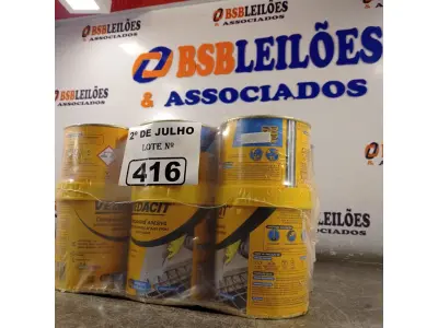 LOTE 416 - 06 LATAS DE ADESIVO ESTRUTURAL DE BASE EPÓXI MÉDIA FLUIDEZ COMPONENTES A+B. (NO ESTADO, LEILÃO NÃO TEM GARANTIA E NEM DEVOLUÇÃO, SUJEITO A POSSÍVEIS AVARIAS VISÍVEIS/OCULTAS E/OU AUSÊNCIA DE COMPONENTES).