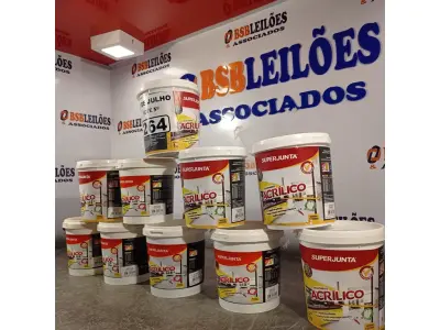 LOTE 264 - 10 KG DE REJUNTAMENTO ACRÍLICO SUPER JUNTA. (NO ESTADO, LEILÃO NÃO TEM GARANTIA E NEM DEVOLUÇÃO, SUJEITO A POSSÍVEIS AVARIAS VISÍVEIS/OCULTAS E/OU AUSÊNCIA DE COMPONENTES).