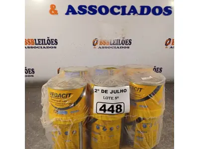 LOTE 448 - 06 LATAS DE ADESIVO ESTRUTURAL DE BASE EPÓXI MEDIA FLUIDEZ COMPONENTES A+B. (NO ESTADO, LEILÃO NÃO TEM GARANTIA E NEM DEVOLUÇÃO, SUJEITO A POSSÍVEIS AVARIAS VISÍVEIS/OCULTAS E/OU AUSÊNCIA DE COMPONENTES).