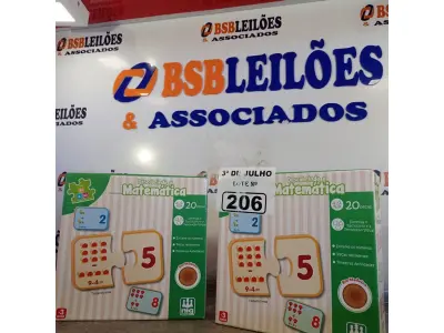 LOTE 206 - 02 JOGOS DE TABULEIRO “DESCOBRINDO MATEMÁTICA”. (NO ESTADO, LEILÃO NÃO TEM GARANTIA E NEM DEVOLUÇÃO, SUJEITO A POSSÍVEIS AVARIAS VISÍVEIS/OCULTAS E/OU AUSÊNCIA DE COMPONENTES).