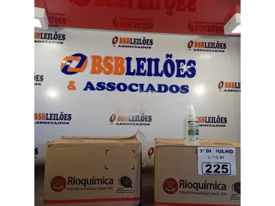 LOTE 225 - 02 CAIXAS COM BISNAGAS DE ÁLCOOL ETÍLICO HIDRATADO 70% COM 30 UNIDADES CADA. (NO ESTADO, LEILÃO NÃO TEM GARANTIA E NEM DEVOLUÇÃO, SUJEITO A POSSÍVEIS AVARIAS VISÍVEIS/OCULTAS E/OU AUSÊNCIA DE COMPONENTES).