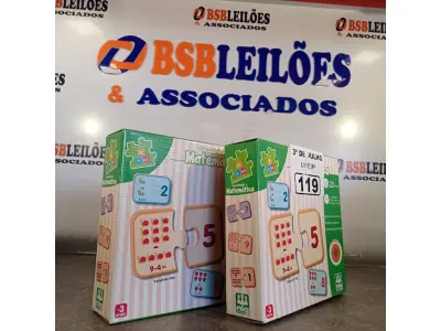 LOTE 119 - 02 JOGOS DE TABULEIRO “DESCOBRINDO MATEMÁTICA”. (NO ESTADO, LEILÃO NÃO TEM GARANTIA E NEM DEVOLUÇÃO, SUJEITO A POSSÍVEIS AVARIAS VISÍVEIS/OCULTAS E/OU AUSÊNCIA DE COMPONENTES).