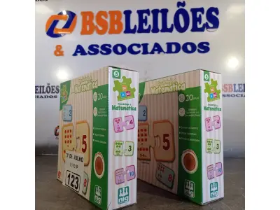 LOTE 123 - 02 JOGOS DE TABULEIRO “DESCOBRINDO MATEMÁTICA”. (NO ESTADO, LEILÃO NÃO TEM GARANTIA E NEM DEVOLUÇÃO, SUJEITO A POSSÍVEIS AVARIAS VISÍVEIS/OCULTAS E/OU AUSÊNCIA DE COMPONENTES).