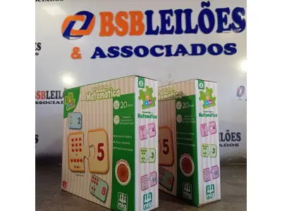 LOTE 191 - 02 JOGOS DE TABULEIRO “DESCOBRINDO MATEMÁTICA”. (NO ESTADO, LEILÃO NÃO TEM GARANTIA E NEM DEVOLUÇÃO, SUJEITO A POSSÍVEIS AVARIAS VISÍVEIS/OCULTAS E/OU AUSÊNCIA DE COMPONENTES).