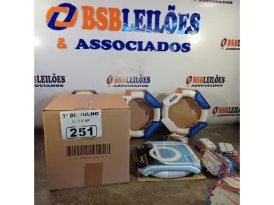 LOTE 251 - 10 LÂMPADAS FLUORESCENTES CIRCULARES 6.400K 22W COM 10 REATORES. (NO ESTADO, LEILÃO NÃO TEM GARANTIA E NEM DEVOLUÇÃO, SUJEITO A POSSÍVEIS AVARIAS VISÍVEIS/OCULTAS E/OU AUSÊNCIA DE COMPONENTES).