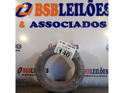 LOTE 140 - 01 ROLO DE CABO FLEXÍVEL STAR BRASIL 1X4MM NA COR CINZA (NOVO). (NO ESTADO, LEILÃO NÃO TEM GARANTIA E NEM DEVOLUÇÃO, SUJEITO A POSSÍVEIS AVARIAS VISÍVEIS/OCULTAS E/OU AUSÊNCIA DE COMPONENTES).