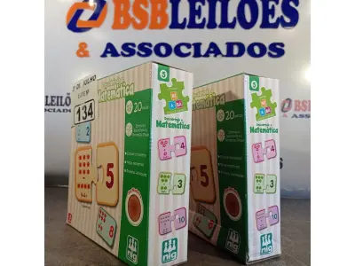 LOTE 134 - 02 JOGOS DE TABULEIRO “DESCOBRINDO MATEMÁTICA”. (NO ESTADO, LEILÃO NÃO TEM GARANTIA E NEM DEVOLUÇÃO, SUJEITO A POSSÍVEIS AVARIAS VISÍVEIS/OCULTAS E/OU AUSÊNCIA DE COMPONENTES).