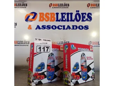 LOTE 117 - 02 BONECOS JOÃO TEIMOSO CORRIDA DIVERTIDA.  (NO ESTADO, LEILÃO NÃO TEM GARANTIA E NEM DEVOLUÇÃO, SUJEITO A POSSÍVEIS AVARIAS VISÍVEIS/OCULTAS E/OU AUSÊNCIA DE COMPONENTES).