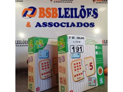 LOTE 191 - 02 JOGOS DE TABULEIRO “DESCOBRINDO MATEMÁTICA”. (NO ESTADO, LEILÃO NÃO TEM GARANTIA E NEM DEVOLUÇÃO, SUJEITO A POSSÍVEIS AVARIAS VISÍVEIS/OCULTAS E/OU AUSÊNCIA DE COMPONENTES).