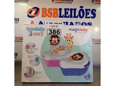 LOTE 386 - 01 TRONINHO 3EM1 MAGIC BABY. (NO ESTADO, LEILÃO NÃO TEM GARANTIA E NEM DEVOLUÇÃO, SUJEITO A POSSÍVEIS AVARIAS VISÍVEIS/OCULTAS E/OU AUSÊNCIA DE COMPONENTES).