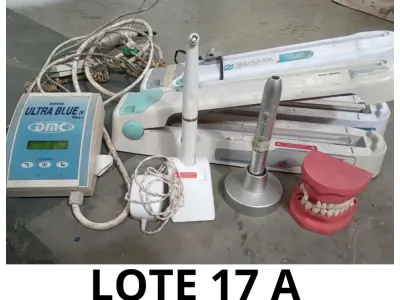 LOTE 050 - BALANÇA, 2 MESAS CLÍNICA CABECEIRA, KIT DE MACIO MOD. PRV E EDUCA. BUCAL, 2 FOTOPOLIMERIZADORES, 2 SELADORAS COM GUILHOTINA 30CM BIVOLT, CLAREADOR DENTÁRIO A LASER (UNIDADE: B-095 - BLUMENAU/SC LOCAL DE RETIRADA: RICARDO GEORG, 777 BAIRRO ITOUPAVA CENTRAL - BLUMENAU/SC)