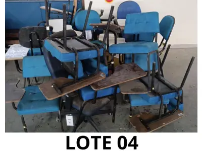 LOTE 037 - 20 CADEIRAS(UNIDADE: B-095 - BLUMENAU/SC LOCAL DE RETIRADA: RICARDO GEORG, 777 BAIRRO ITOUPAVA CENTRAL - BLUMENAU/SC)