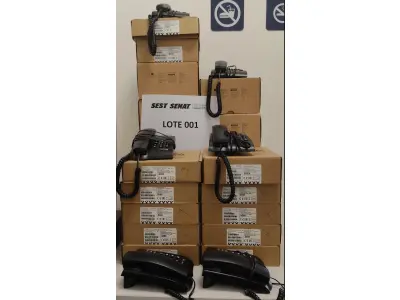 LOTE 065 - 36 TELEFONES - 28 INTELBRAS, 03 INTELBRAS HSB, 1 ELGIN E 04 INTELBRAS TIPO 210. (UNIDADE: C-108 - PICOS/PI - LOCAL DE RETIRADA: AVENIDA PIAUÍ, N° 656, PARQUE DE EXPOSIÇÃO - PICOS/PI)