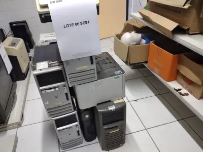 LOTE 118 - SCANER + IMPRESSORA LASER MONO + 05 COMPUTADORES + 01 SERVIDOR (UNIDADE: B-090 - GUARULHOS/SP - LOCAL DE RETIRADA: RUA CELSO RODRIGUES SALGUEIRO S/N - JARDIM NOVO PORTUGAL - GUARULHOS/SP - CEP: 07160-465)