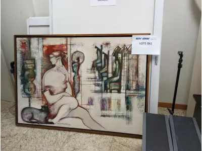 LOTE 771 - QUADRO PINTURA GRANDE 1,50 X 1,10. (UNIDADE: DEPARTAMENTO EXECUTIVO – DEX - LOCAL DE RETIRADA: SAUS - QUADRA 1, BLOCO J, ED. CLÉSIO ANDRADE - BRASÍLIA/DF - CEP: 70.070-944)