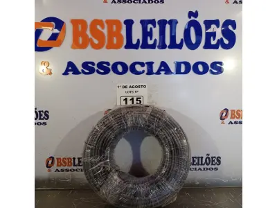 LOTE 115 - 01 ROLO DE CABO FLEXÍVEL 1X10MM NA COR PRETA.100 METROS (NOVO) (NO ESTADO, LEILÃO NÃO TEM GARANTIA E NEM DEVOLUÇÃO, SUJEITO A POSSÍVEIS AVARIAS VISÍVEIS/OCULTAS E/OU AUSÊNCIA DE COMPONENTES).