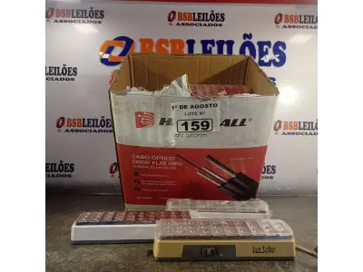 LOTE 159 - 01 LOTE COM VÁRIAS LUMINÁRIAS DE EMERGÊNCIA MARCAS E MODELOS DIVERSOS. (NO ESTADO, LEILÃO NÃO TEM GARANTIA E NEM DEVOLUÇÃO, SUJEITO A POSSÍVEIS AVARIAS VISÍVEIS/OCULTAS E/OU AUSÊNCIA DE COMPONENTES).