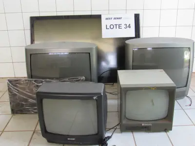 LOTE 372 - MONITOR DE MONITORAMENTO + TELEVISÕES DE TUBO + TELEVISOR TELA PLANA (UNIDADE: B-041 - PRESIDENTE PRUDENTE/SP - LOCAL DE RETIRADA: RODOVIA ARTUR BOIGUES FILHO Nº 585 - PARQUE RES. CARANDA - PRESIDENTE PRUDENTE/SP – CEP: 19.026-650)
