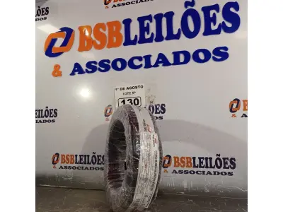 LOTE 130 - 01 ROLO DE CABO FLEXÍVEL 1X4MM NA COR PRETA.100 METROS (NOVO) (NO ESTADO, LEILÃO NÃO TEM GARANTIA E NEM DEVOLUÇÃO, SUJEITO A POSSÍVEIS AVARIAS VISÍVEIS/OCULTAS E/OU AUSÊNCIA DE COMPONENTES).
