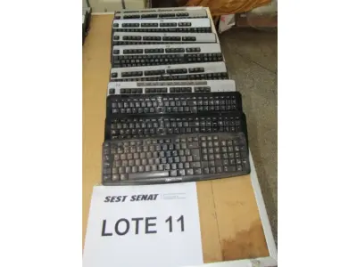 LOTE 349 - 07 TECLADOS HP + 03 TECLADOS MULTILASER (UNIDADE: B-041 - PRESIDENTE PRUDENTE/SP - LOCAL DE RETIRADA: RODOVIA ARTUR BOIGUES FILHO Nº 585 - PARQUE RES. CARANDA - PRESIDENTE PRUDENTE/SP – CEP: 19.026-650)
