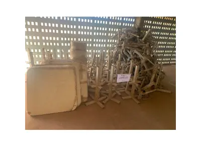 LOTE 086 - 27 COMPOSTO MESA CADEIRAS 04 LUGARES (UNIDADE: B-076 - SANTARÉM/PA - LOCAL DE RETIRADA: RODOVIA SANTARÉM CUIABÁ, BR 163, KM 05, S/N, BAIRRO MATINHA - SANTARÉM/PA - CEP: 68.030-000)