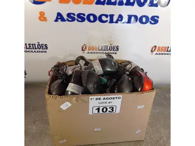 LOTE 103 - 01 LOTE COM GRANDE QUANTIDADE DE MOUSES MARCAS E MODELOS DIVERSOS. (NO ESTADO, LEILÃO NÃO TEM GARANTIA E NEM DEVOLUÇÃO, SUJEITO A POSSÍVEIS AVARIAS VISÍVEIS/OCULTAS E/OU AUSÊNCIA DE COMPONENTES).