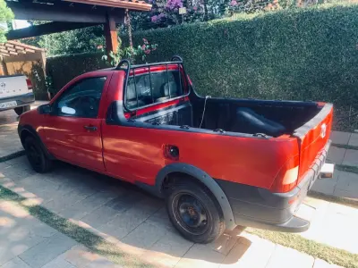 LOTE 003 - 01 FIAT STRADA 2007/2007 1.4 FLEX TREKKING 1.4 MPI FIRE, VERMELHA  (NO ESTADO)