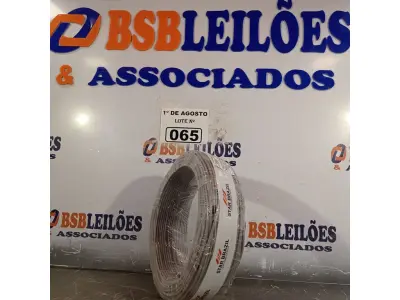 LOTE 065 - 01 ROLO DE CABO FLEXÍVEL 1X2,5MM NA COR CINZA. 100 METROS (NOVO)(NO ESTADO, LEILÃO NÃO TEM GARANTIA E NEM DEVOLUÇÃO, SUJEITO A POSSÍVEIS AVARIAS VISÍVEIS/OCULTAS E/OU AUSÊNCIA DE COMPONENTES).