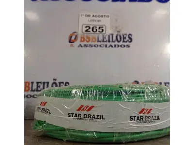 LOTE 265 - 01 ROLO DE CABO FLEXÍVEL 1X4MM NA COR VERDE.100 METROS (NOVO) (NO ESTADO, LEILÃO NÃO TEM GARANTIA E NEM DEVOLUÇÃO, SUJEITO A POSSÍVEIS AVARIAS VISÍVEIS/OCULTAS E/OU AUSÊNCIA DE COMPONENTES).