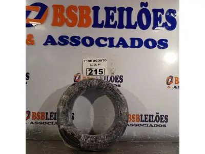LOTE 215 - 01 ROLO DE CABO FLEXÍVEL 1X4MM NA COR PRETA.100 METROS (NOVO) (NO ESTADO, LEILÃO NÃO TEM GARANTIA E NEM DEVOLUÇÃO, SUJEITO A POSSÍVEIS AVARIAS VISÍVEIS/OCULTAS E/OU AUSÊNCIA DE COMPONENTES).