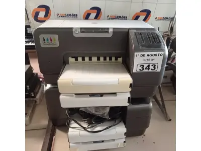 LOTE 343 - 02 IMPRESSORAS MARCAS HP MODELO INK JET 1200WN INCOMPLETAS. (NO ESTADO, LEILÃO NÃO TEM GARANTIA E NEM DEVOLUÇÃO, SUJEITO A POSSÍVEIS AVARIAS VISÍVEIS/OCULTAS E/OU AUSÊNCIA DE COMPONENTES).