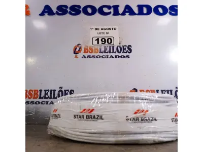 LOTE 190 - 01 ROLO DE CABO FLEXÍVEL 1X4MM NA COR BRANCA.100 METROS (NOVO) (NO ESTADO, LEILÃO NÃO TEM GARANTIA E NEM DEVOLUÇÃO, SUJEITO A POSSÍVEIS AVARIAS VISÍVEIS/OCULTAS E/OU AUSÊNCIA DE COMPONENTES).