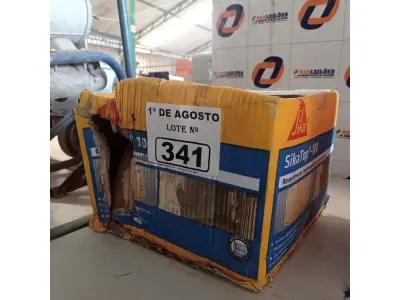 LOTE 341 - 01 CAIXA DE SIKA TOP-100, REVESTIMENTO IMPERMEABILIZANTE SEMI-FLEXIVEL (NO ESTADO, LEILÃO NÃO TEM GARANTIA E NEM DEVOLUÇÃO, SUJEITO A POSSÍVEIS AVARIAS VISÍVEIS/OCULTAS E/OU AUSÊNCIA DE COMPONENTES).