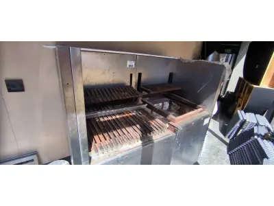LOTE 093 - PARRILHA DE INOX DA SCHEER. (NO ESTADO, NÃO SABEMOS SE FUNCIONA. LEILÃO NÃO TEM GARANTIA E NEM DEVOLUÇÃO).