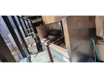 LOTE 093 - PARRILHA DE INOX DA SCHEER. (NO ESTADO, NÃO SABEMOS SE FUNCIONA. LEILÃO NÃO TEM GARANTIA E NEM DEVOLUÇÃO).