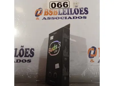 LOTE 066 - 01 FONE DE OUVIDO BUDS 3 LITE. (NOVO) (NO ESTADO) ATENÇÃO! FAZER A VISITAÇÃO ANTES DE ARREMATAR, NÃO SABEMOS SE FUNCIONA. LEILÃO NÃO TEM GARANTIA E NEM DEVOLUÇÃO, SUJEITO A POSSÍVEIS AVARIAS VISÍVEIS/OCULTAS E/OU AUSÊNCIA DE COMPONENTES.