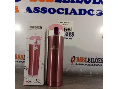 LOTE 056 - 01 GARRAFA TÉRMICA DE 500ML. (NOVO) (NO ESTADO) ATENÇÃO! FAZER A VISITAÇÃO ANTES DE ARREMATAR, NÃO SABEMOS SE FUNCIONA. LEILÃO NÃO TEM GARANTIA E NEM DEVOLUÇÃO, SUJEITO A POSSÍVEIS AVARIAS VISÍVEIS/OCULTAS E/OU AUSÊNCIA DE COMPONENTES.