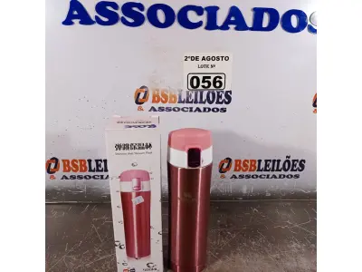 LOTE 056 - 01 GARRAFA TÉRMICA DE 500ML. (NOVO) (NO ESTADO) ATENÇÃO! FAZER A VISITAÇÃO ANTES DE ARREMATAR, NÃO SABEMOS SE FUNCIONA. LEILÃO NÃO TEM GARANTIA E NEM DEVOLUÇÃO, SUJEITO A POSSÍVEIS AVARIAS VISÍVEIS/OCULTAS E/OU AUSÊNCIA DE COMPONENTES.