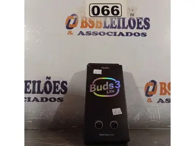 LOTE 066 - 01 FONE DE OUVIDO BUDS 3 LITE. (NOVO) (NO ESTADO) ATENÇÃO! FAZER A VISITAÇÃO ANTES DE ARREMATAR, NÃO SABEMOS SE FUNCIONA. LEILÃO NÃO TEM GARANTIA E NEM DEVOLUÇÃO, SUJEITO A POSSÍVEIS AVARIAS VISÍVEIS/OCULTAS E/OU AUSÊNCIA DE COMPONENTES.