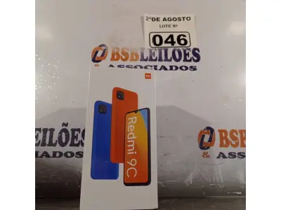 LOTE 046 - 01 TELEFONE CELULAR REDMI 9C. (NOVO) (NO ESTADO) ATENÇÃO! FAZER A VISITAÇÃO ANTES DE ARREMATAR, NÃO SABEMOS SE FUNCIONA. LEILÃO NÃO TEM GARANTIA E NEM DEVOLUÇÃO, SUJEITO A POSSÍVEIS AVARIAS VISÍVEIS/OCULTAS E/OU AUSÊNCIA DE COMPONENTES.