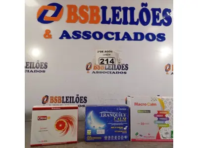 LOTE 214 - 01 MACRO CALM, 01 TRANQUILY E 01 EXTRATO DE LARANJA COM VITAMINA C. (NOVO) (NO ESTADO) ATENÇÃO! FAZER A VISITAÇÃO ANTES DE ARREMATAR, NÃO SABEMOS SE FUNCIONA. LEILÃO NÃO TEM GARANTIA E NEM DEVOLUÇÃO, SUJEITO A POSSÍVEIS AVARIAS VISÍVEIS/OCULTAS E/OU AUSÊNCIA DE COMPONENTES.