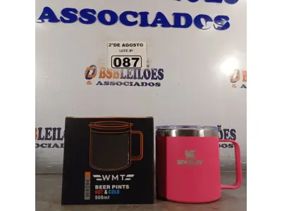 LOTE 087 - 01 CANECA BEER PINTS HOT E COLD DE 500ML. (NOVO) (NO ESTADO) ATENÇÃO! FAZER A VISITAÇÃO ANTES DE ARREMATAR, NÃO SABEMOS SE FUNCIONA. LEILÃO NÃO TEM GARANTIA E NEM DEVOLUÇÃO, SUJEITO A POSSÍVEIS AVARIAS VISÍVEIS/OCULTAS E/OU AUSÊNCIA DE COMPONENTES.