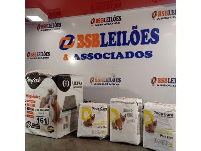LOTE 161 - 01 TAPETE HIGIÊNICO PARA PET COM 30 UNIDADES E 02 PACOTES DE ABSORVENTES TAMANHO M COM 06 UNIDADES CADA PACOTE. (NOVO) (NO ESTADO) ATENÇÃO! FAZER A VISITAÇÃO ANTES DE ARREMATAR, NÃO SABEMOS SE FUNCIONA. LEILÃO NÃO TEM GARANTIA E NEM DEVOLUÇÃO, SUJEITO A POSSÍVEIS AVARIAS VISÍVEIS/OCULTAS E/OU AUSÊNCIA DE COMPONENTES.