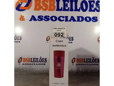 LOTE 092 - 01 COPO ISOTÉRMICO. (NOVO). (NO ESTADO) ATENÇÃO! FAZER A VISITAÇÃO ANTES DE ARREMATAR, NÃO SABEMOS SE FUNCIONA. LEILÃO NÃO TEM GARANTIA E NEM DEVOLUÇÃO, SUJEITO A POSSÍVEIS AVARIAS VISÍVEIS/OCULTAS E/OU AUSÊNCIA DE COMPONENTES.
