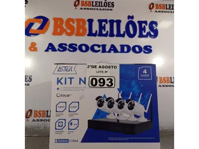 LOTE 093 - 01 KIT NVR+GRAVADOR DIGITAL DE VÍDEO 04 CÂMERAS BULLET IP SEM FIO. (NO ESTADO) ATENÇÃO! FAZER A VISITAÇÃO ANTES DE ARREMATAR, NÃO SABEMOS SE FUNCIONA. LEILÃO NÃO TEM GARANTIA E NEM DEVOLUÇÃO, SUJEITO A POSSÍVEIS AVARIAS VISÍVEIS/OCULTAS E/OU AUSÊNCIA DE COMPONENTES.